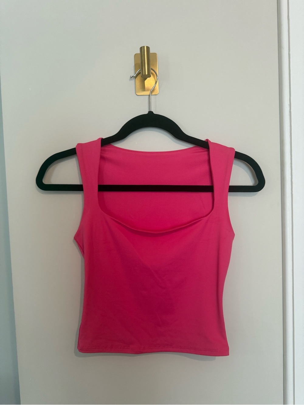 Pink Square-Neck Tank Top - Women